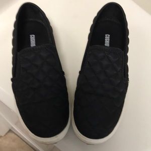 Ladies black quilted slip one by Cushionaire